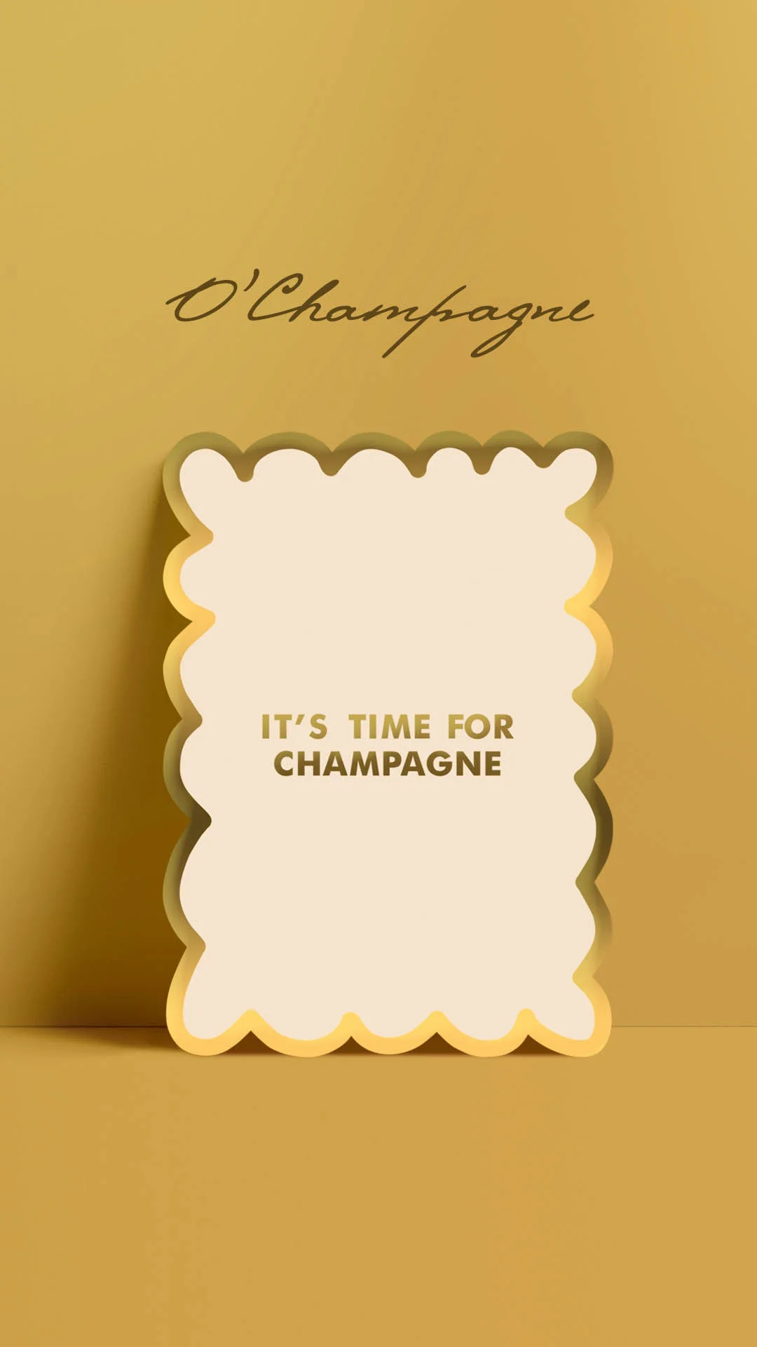 Time for champagne